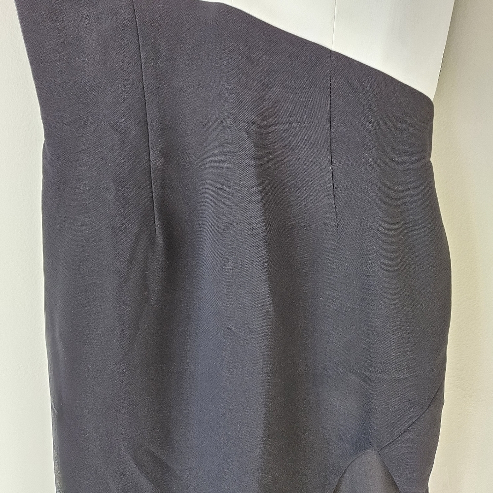 Amanda Uprichard Black & White Soiree Strapless Dress - Picture 5 of 15
